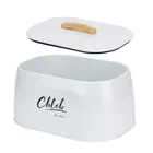 Elitehoff, chlebak, pojemnik stalowy na pieczywo, biały, e-6325