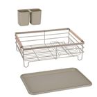 Elitehoff, suszarka do naczyń z ociekaczem i tacą, beżowa, e-8189