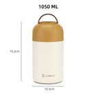 Elitehoff, termos obiadowy z miską i składaną łyżką, 1050 ml, e-8248