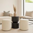 Emako, Disa, stolik kolumna, matowy, średnica 31 cm