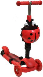 Enero, Biedronka, hulajnoga 3-kołowa, balansowa, 3w1, czerwona