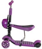 Enero, Biedronka, hulajnoga 3-kołowa, balansowa, 3w1, fioletowa