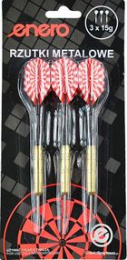 Enero, rzutki metalowe do darta, 18g, 3 szt.