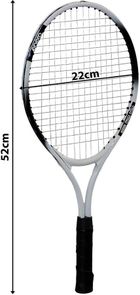 Enero, zestaw do tenisa ziemnego, 4w1, rakieta, 2 piłki, frotki