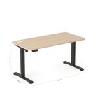 Entelo, Axio, biurko elektryczne regulowane, rozmiar 3-4, 100-60 cm, brzoza