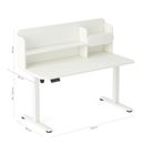 Entelo, Axio, biurko elektryczne regulowane z nadstawką, rozmiar 5-6, 100-65 cm, biały