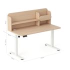 Entelo, Axio, biurko elektryczne regulowane z nadstawką, rozmiar 5-6, 100-65 cm, brzoza