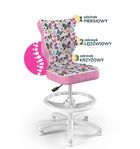 Entelo, Petit, krzesło dziecięce z podnóżkiem, wzrost 119-142 cm, motylki