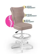 Entelo, Petit, krzesło dziecięce z podnóżkiem, wzrost 119-142 cm, różowe