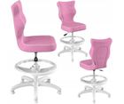 Entelo, Petit, krzesło dziecięce z podnóżkiem, wzrost 133-159 cm, różowe
