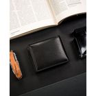 Etui na karty, czarne, skórzane, 4U Cavaldi