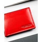Etui na karty, czerwone, skórzane, 4U Cavaldi
