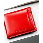 Etui na karty, czerwone, skórzane, 4U Cavaldi