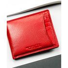 Etui na karty, czerwone, skórzane, 4U Cavaldi