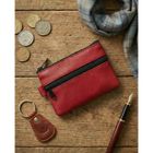 Etui na karty, czerwone, skórzane, 4U Cavaldi