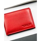 Etui na karty i dokumenty, czerwone, skórzane, 4U Cavaldi
