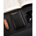 Etui na karty i paszport, czarne, skórzane, 4U Cavaldi