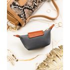 Etui na klucze, ciemnoszare, skóra ekologiczna, Peterson