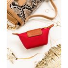 Etui na klucze, czerwone, skóra ekologiczna, Peterson