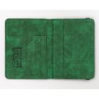 Etui na paszport, zielone, skóra ekologiczna, Peterson