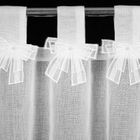 Eurofirany, firana gotowa, Alexandra, na szelkach, 150-30 cm, biały