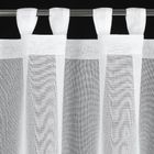 Eurofirany, firana gotowa, Kaja, na szelkach, 150-70 cm, biały