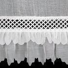 Eurofirany, firana gotowa, Katrin, na szelkach, 150-40 cm, biały