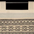 Eurofirany, firana gotowa, Maddeline, na szelkach, 150-35 cm, jasnobeżowy