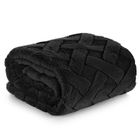 Eurofirany, koc d91 Caro, 150-200 cm, czarny