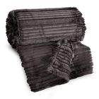 Eurofirany, koc Nina, 150-200 cm, stalowy