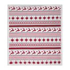 Eurofirany, koc świąteczny, 150-200 cm, biały