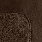 Eurofirany, koc, Tedy, 200-220 cm, ciemnobrązowy