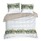 Eurofirany, komplet pościeli bawełnianej, Amber, 160-200 cm, biały