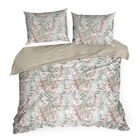 Eurofirany, komplet pościeli bawełnianej, Freesia, 140-200 cm, pudrowy róż