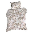 Eurofirany, komplet pościeli bawełnianej, Julita, 140-200 cm, naturalny