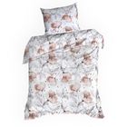Eurofirany, komplet pościeli bawełnianej, Nicky, 140-200 cm, biały