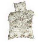 Eurofirany, komplet pościeli bawełnianej, Nina, 220-200 cm, beżowy