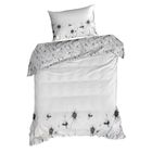 Eurofirany, komplet pościeli satynowej premium, 140-200 cm, biały