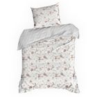 Eurofirany, komplet pościeli satynowej, Raya, 160-200 cm, biały