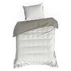 Eurofirany, komplet pościeli satynowej, Raya, 220-200 cm, biały