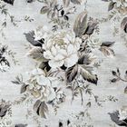 Eurofirany, komplet pościeli satynowej, Spring, 160-200 cm, srebrny