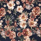 Eurofirany, komplet pościeli satynowej, Spring, 220-200 cm, czarny