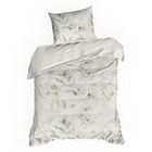 Eurofirany, komplet pościeli satynowej, Spring 82, 200-220 cm, beżowy