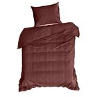 Eurofirany, komplet pościeli satynowej, Vera, 140-200 cm, burgundowy