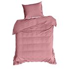 Eurofirany, komplet pościeli satynowej, Vera, 220-200 cm, pudrowy róż
