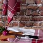 Eurofirany, komplet ręczników kuchennych, Mona, 50-70 cm, bordowy