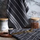 Eurofirany, komplet ręczników kuchennych, Rubi, 50-70 cm, stalowy