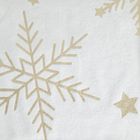 Eurofirany, obrus świąteczny, 85-85 cm, biały