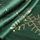 Eurofirany, obrus świąteczny, 85-85 cm, ciemnozielony