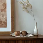 Eurofirany, patera dekoracyjna, Alma, 20-15-4 cm, biały